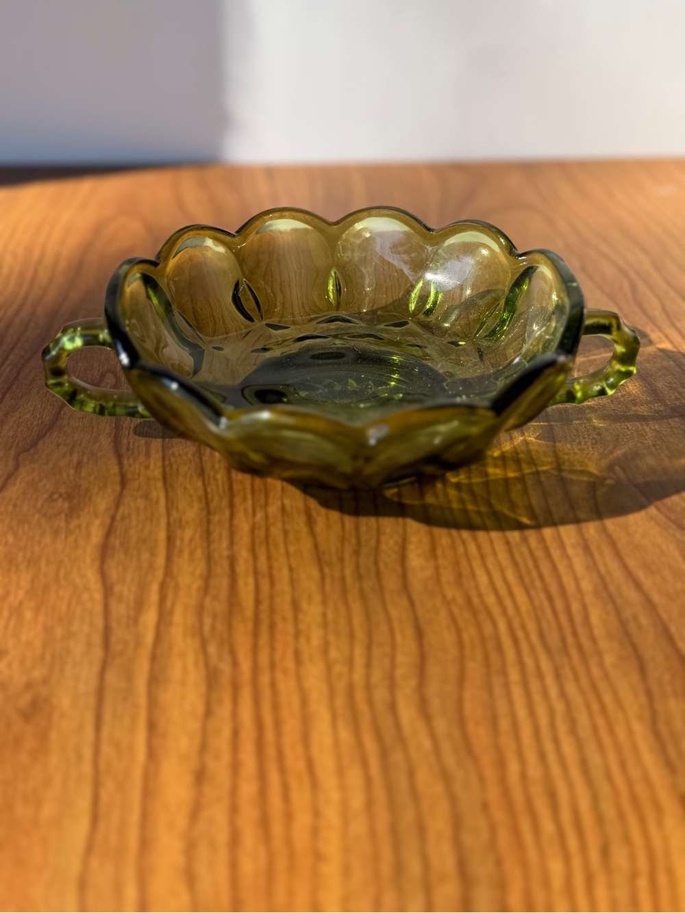 Anchor Hocking Fairfield Green Nappy Dish